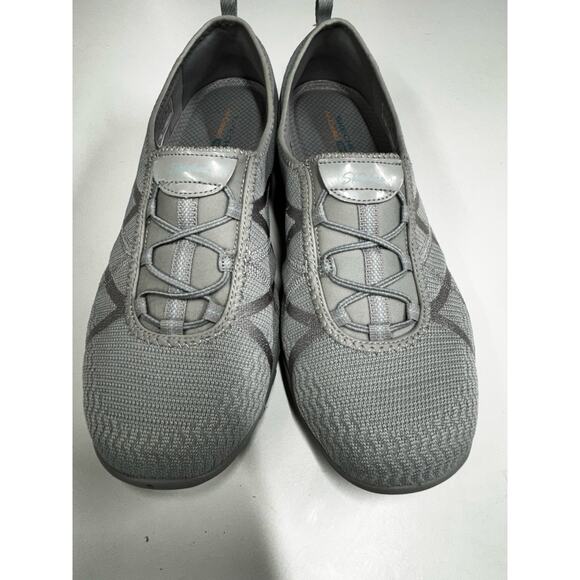 Skechers Women's Casual Breathe-Easy-A-Look Mary Jane Flat Size 11 Gray - Picture 12 of 14